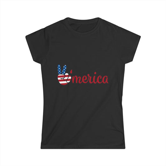 Patriotic Graphic Tee, Vintage Car Lover Shirt, Women's Casual Top, Summer Fest Wear, Unique Gift for Holidays