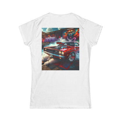 Patriotic Graphic Tee, Vintage Car Lover Shirt, Women's Casual Top, Summer Fest Wear, Unique Gift for Holidays