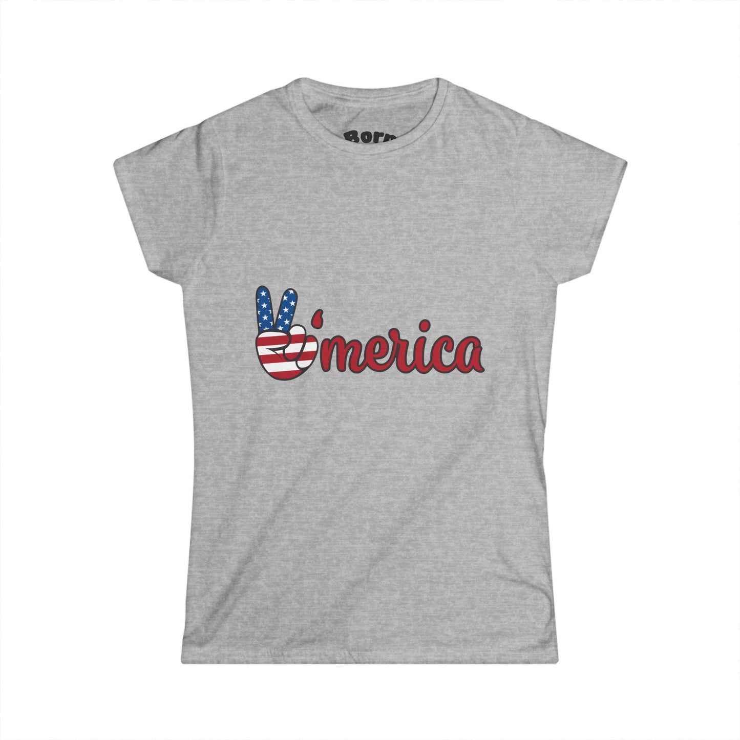 Patriotic Graphic Tee, Vintage Car Lover Shirt, Women's Casual Top, Summer Fest Wear, Unique Gift for Holidays