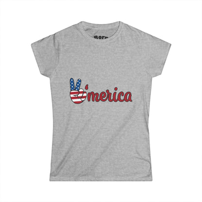 Patriotic Graphic Tee, Vintage Car Lover Shirt, Women's Casual Top, Summer Fest Wear, Unique Gift for Holidays