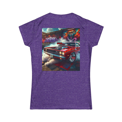 Patriotic Graphic Tee, Vintage Car Lover Shirt, Women's Casual Top, Summer Fest Wear, Unique Gift for Holidays