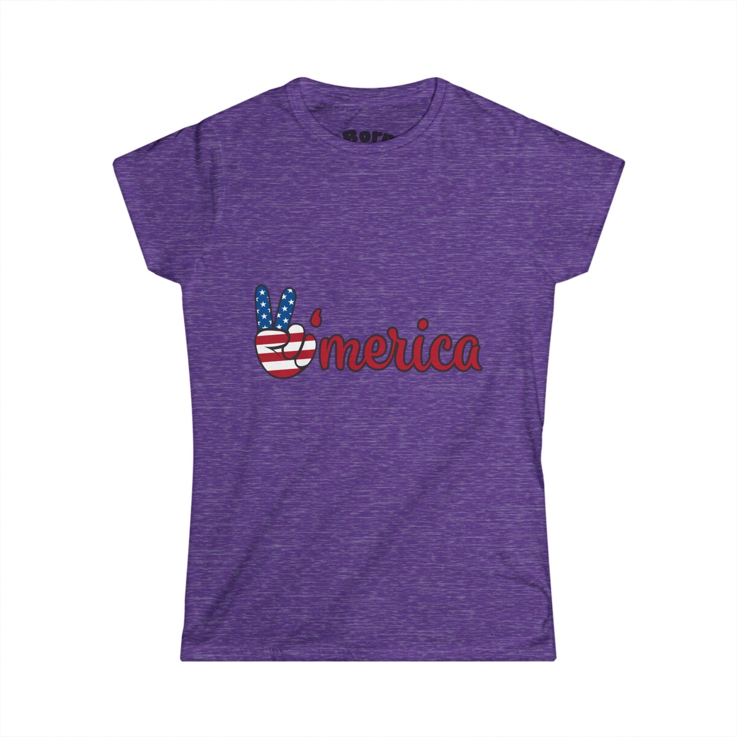 Patriotic Graphic Tee, Vintage Car Lover Shirt, Women's Casual Top, Summer Fest Wear, Unique Gift for Holidays