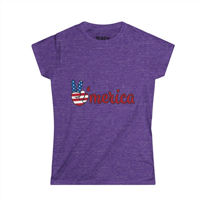 Patriotic Graphic Tee, Vintage Car Lover Shirt, Women's Casual Top, Summer Fest Wear, Unique Gift for Holidays